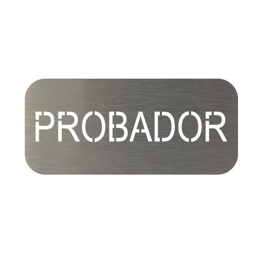 Placa personalizable con 8 caracteres Placa personalizable con 8 caracteres