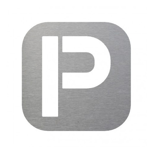 pictograma inox parking pictograma inox parking
