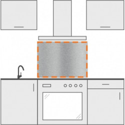 Panel antisalpicaduras a medida inox